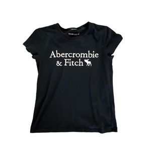 Navy Blue Embroidered Abercrombie Tee